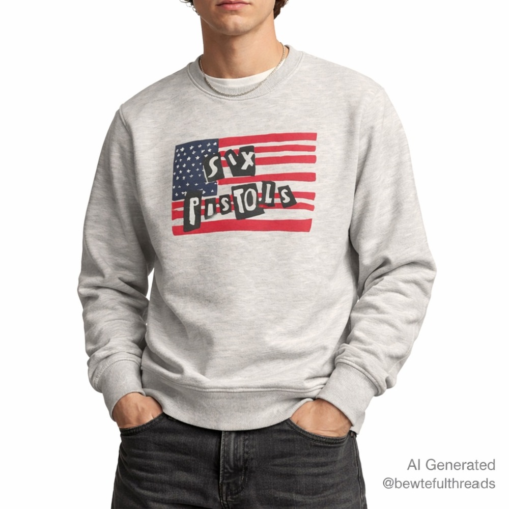 SCRBL Medium Grey Graphic Sweatshirt – Vintage Streetwear Pullover